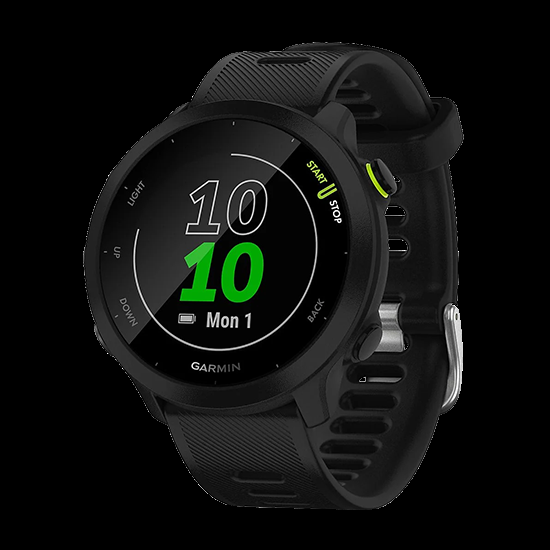 Garmin Forerunner 55 Gps 26mm Black Band   Black