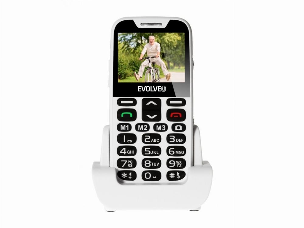 Easyphone Ep 600 Xdw, Menu, 5,84 Cm (2.3"), 320 X 240 Pixel, Bluetooth, 1000 Mah, Hvid fra Evolveo