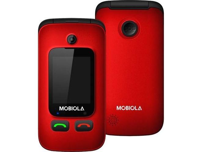 Mb610 Dual Sim Mobiltelefon Rød fra Mobiola