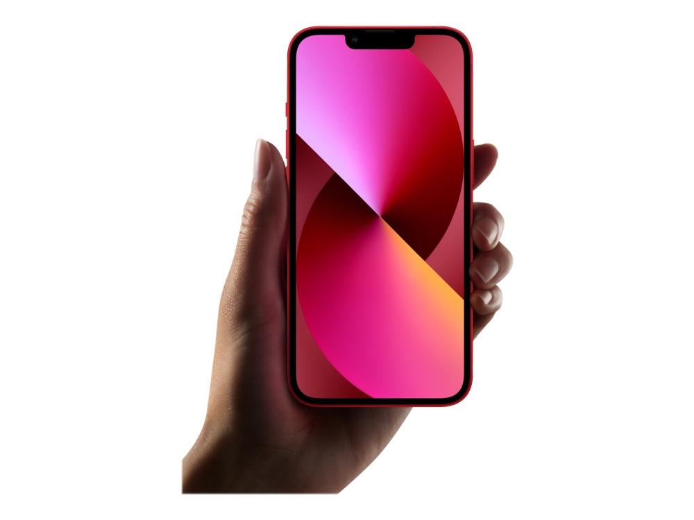 Iphone 13   (product) Red   5g Smartphone   Dual Sim   Intern Hukommelse 256 Gb   Oled Skærm   6.1"   2532 X 1170 Pixels   2x Bagkameraer 12 Mp fra Apple