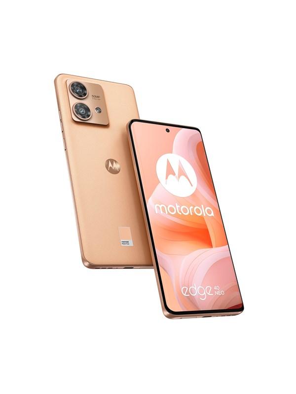 Edge 40 Neo 256gb 12gb   Peach Fuzz fra Motorola