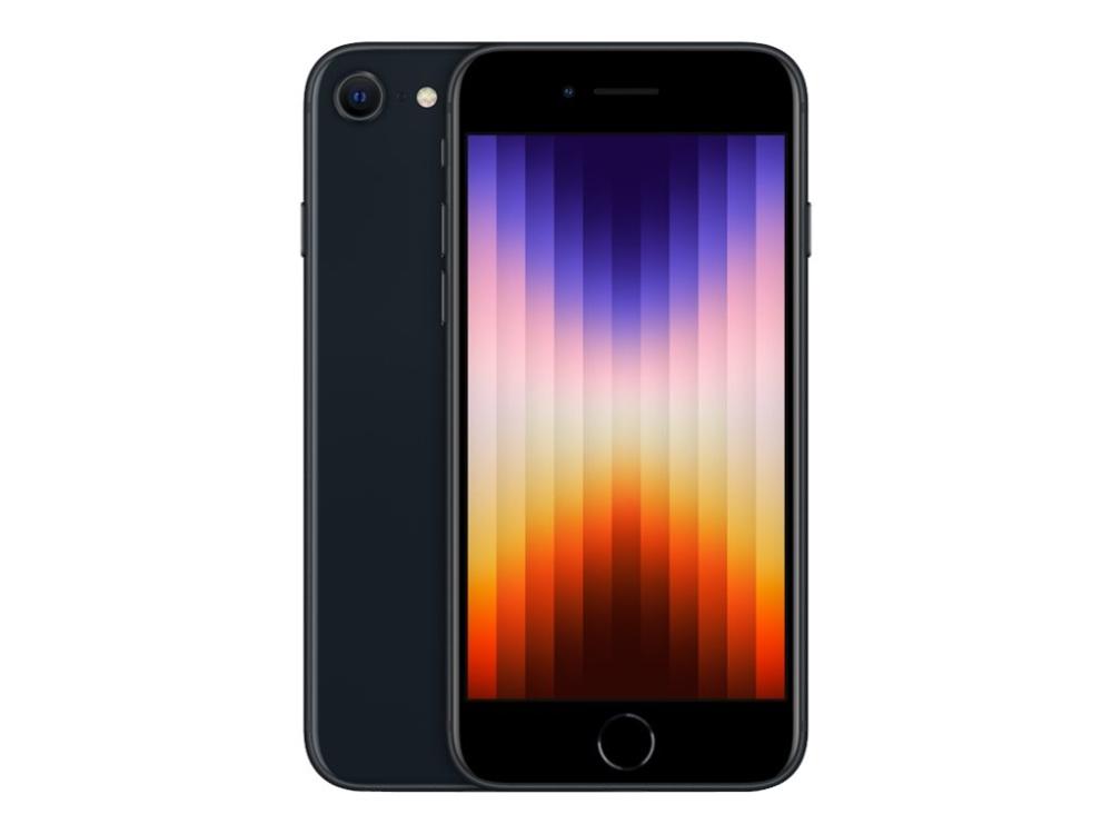 Iphone Se (3rd Generation)   5g Smartphone   Dual Sim   Intern Hukommelse 64 Gb   Lcd Skærm   4.7"   1334 X 750 Pixels   Rear Camera 12 Mp   Fr fra Apple