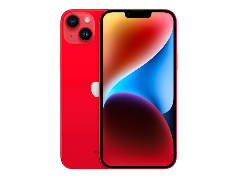 Iphone 14 Plus   (product) Red   5g Smartphone   Dual Sim   Intern Hukommelse 256 Gb   Oled Skærm   6.7"   2778 X 1284 Pixels   2x Bagkameraer fra Apple