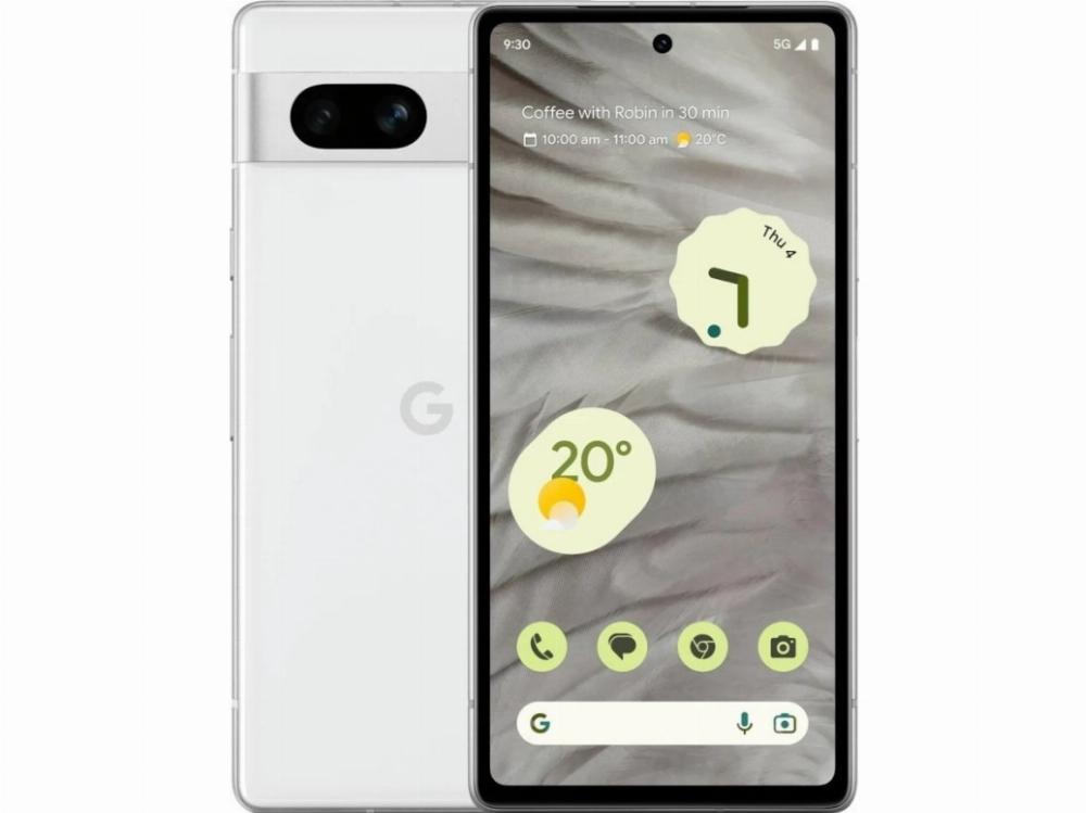 Pixel 7a , 15,5 Cm (6.1"), 8 Gb, 128 Gb, 64 Mp, Android 13, Hvid fra Google