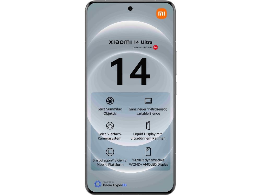 14 Ultra, 17,1 Cm (6.73"), 3200 X 1440 Pixel, 16 Gb, 512 Gb, 50 Mp, Hvid fra Xiaomi