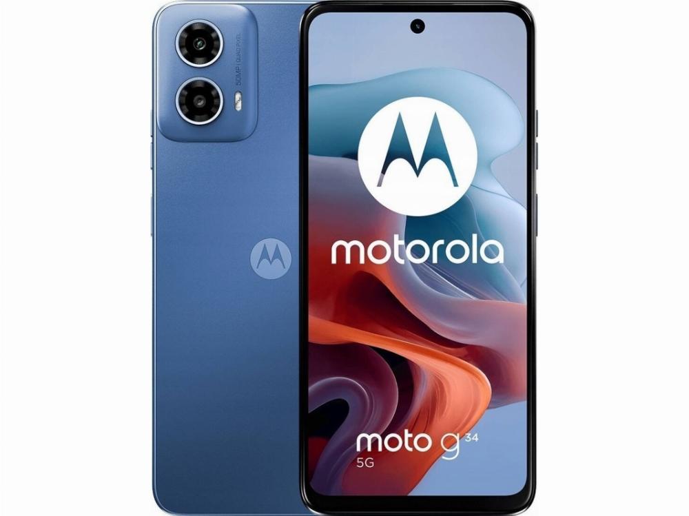 Solutions Xt2363 2 Moto G34 Dual Sim 4+128gb Ice Blue De (pb0j0023se) fra Motorola