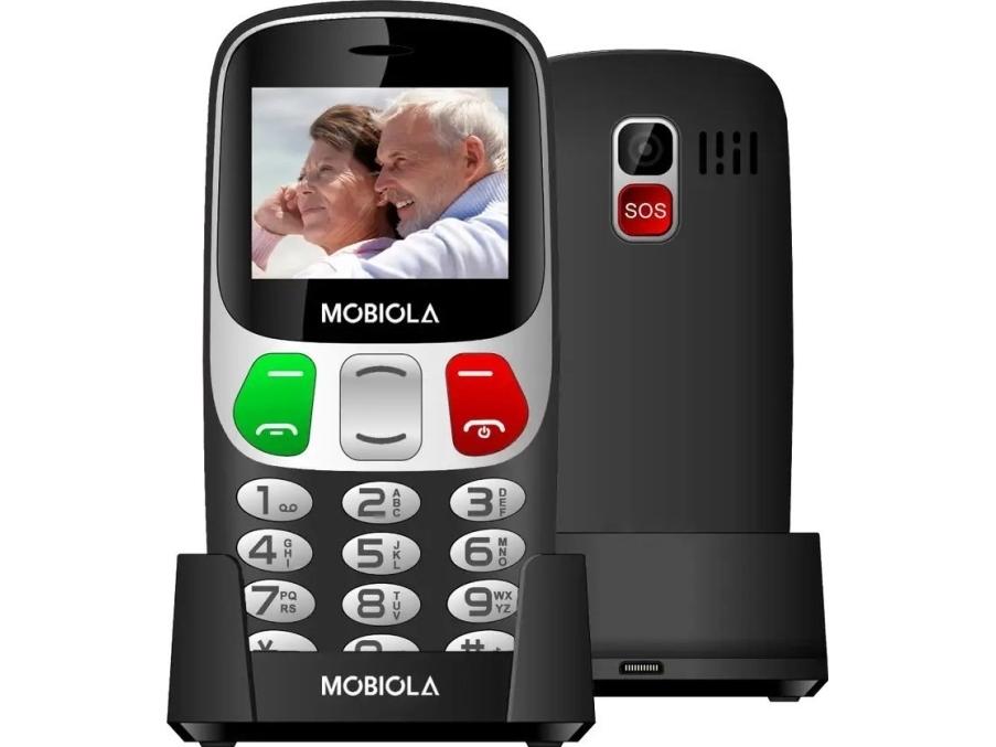 Mobiltelefon   Gsm Telefon   Mb800 Sort 2g Telefon Til Seniorer fra Mobiola
