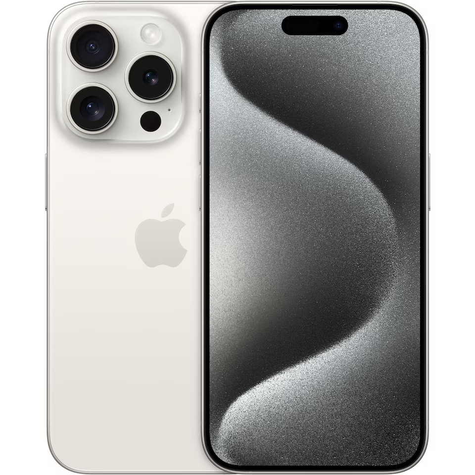 | Iphone 15 Pro   5g Smartphone   256gb   Hvidt Titanium fra Apple
