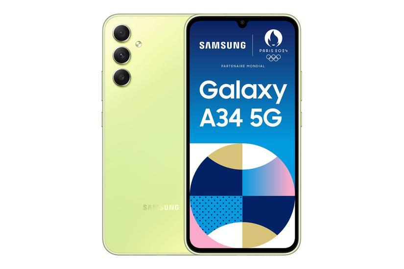 Galaxy A34 5g   Fantastisk Lime   5g Smartphone   128 Gb   Gsm fra Samsung