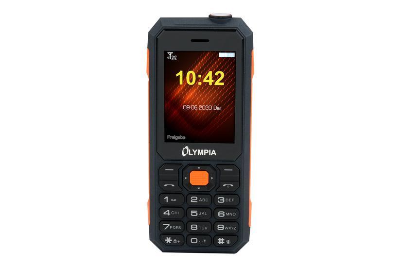 Active   Sort, Orange   Funktionstelefon   Gsm fra Olympia