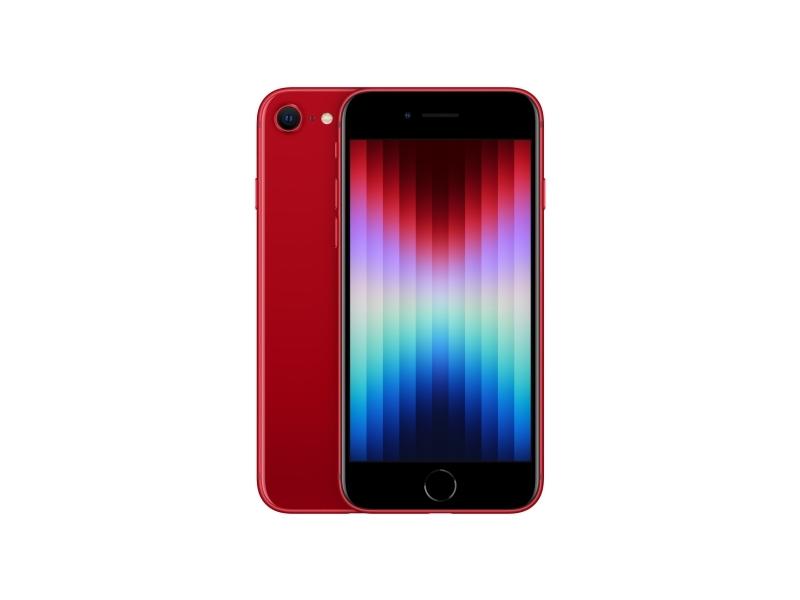 Iphone Se (3rd Generation)   (product) Red   5g Smartphone   Dual Sim   Intern Hukommelse 128 Gb   Lcd Skærm   4.7"   1334 X 750 Pixels   Rear fra Apple