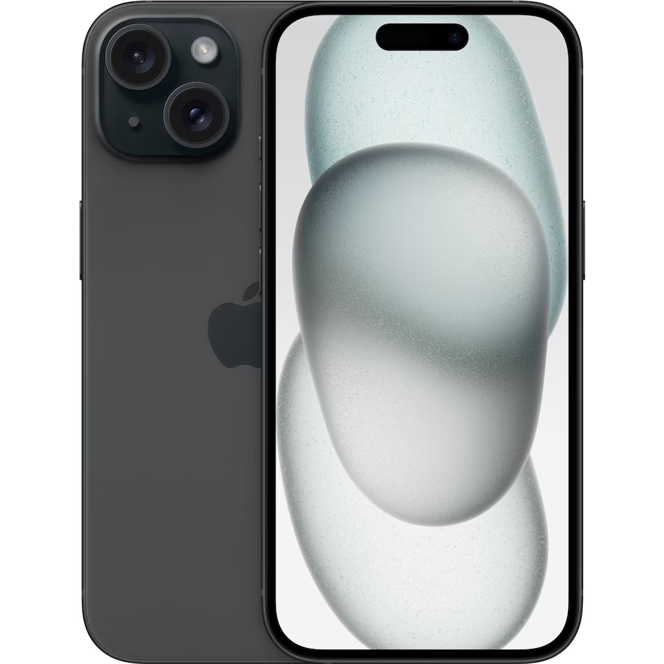 Iphone 15   5g Smartphone   Dual Sim   Intern Hukommelse 256 Gb   Oled Skærm   6.1"   2556 X 1179 Pixels   2x Bagkameraer 48 Mp, 12 Mp   Front fra Apple