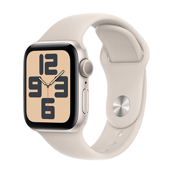 Apple Watch SE (2023) 40mm Aluminium med Sport Band S/M