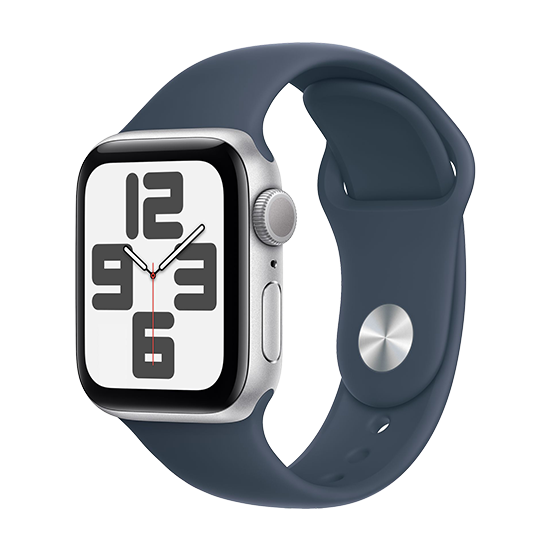 Apple Watch SE2 (2023) 44mm Aluminium med Sportbånd - Stormblå