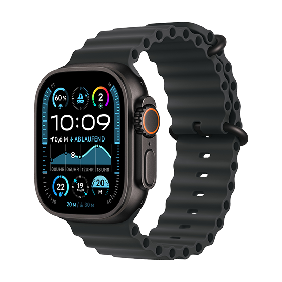 Apple Watch Ultra 2 LTE 49mm med Ocean Band - Sort tilbud
