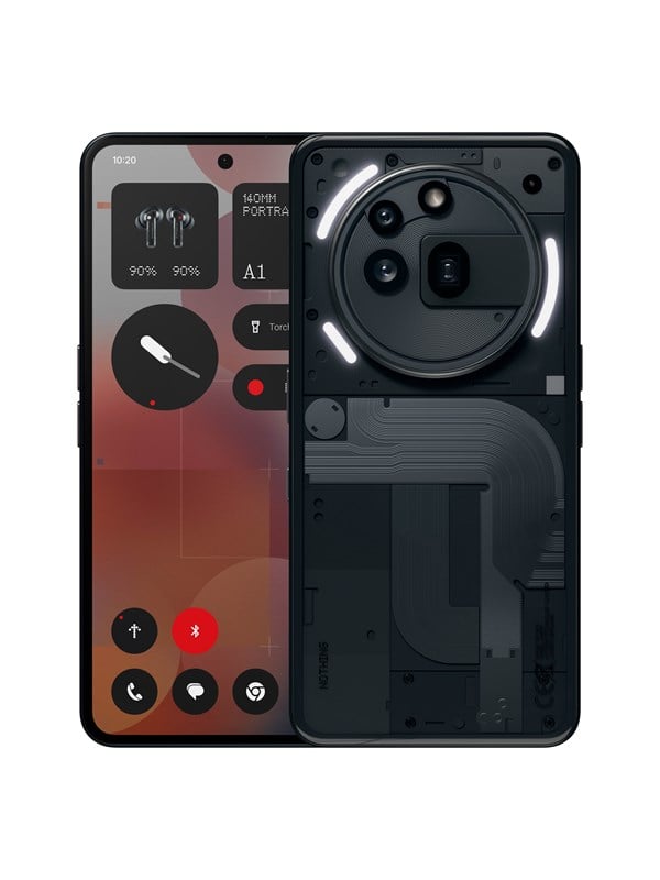 Nothing Phone (3a) Pro 256GB - Sort Mobil med 5G