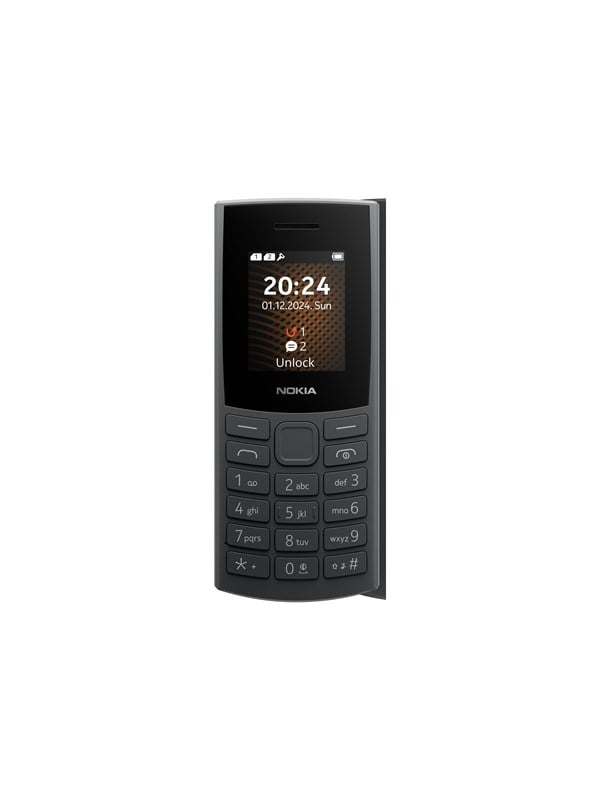 Nokia 105 4G 2. udgave - Charcoal Mobiltelefon på tilbud