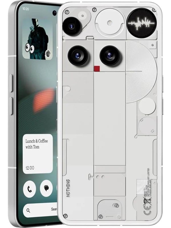 Nothing Phone (3) 256GB 12GB Hvid - Innovativ Glyph-grænseflade