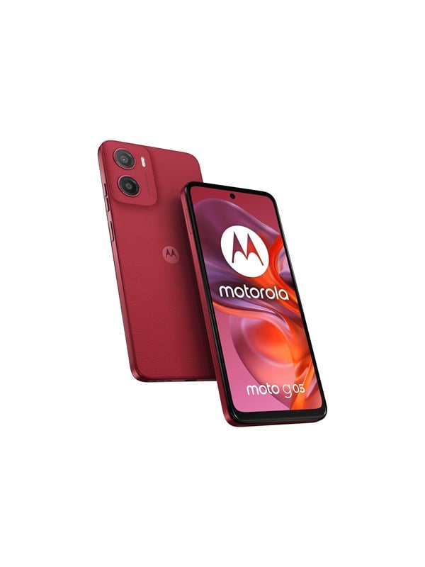 Moto G05 128GB 4GB Smartphone i Blommerød