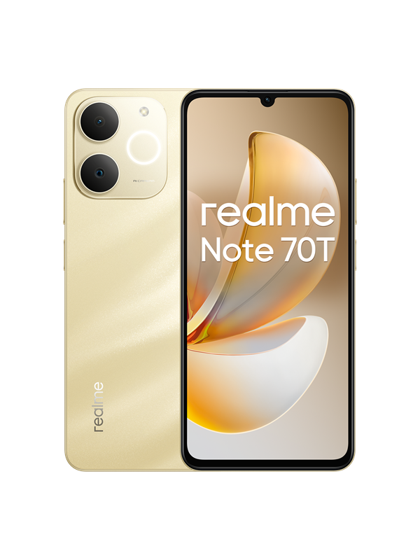 Realme Note 70t 256GB 4GB - Beach Gold til Superpris!