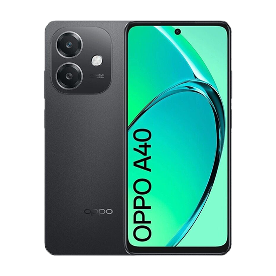 Oppo A40 128GB Sort - Uden abonnement hos Salgsbutikken.dk