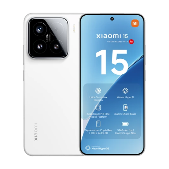 Xiaomi 15 5G (256GB Hvid) - Uden abonnementtilbud!