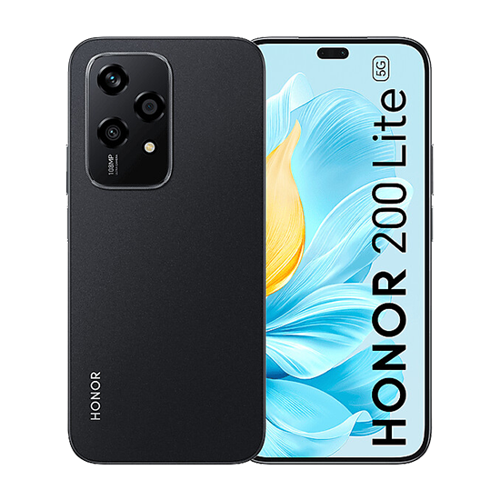 Honor 200 Lite 5G - 256GB i Midnight Black uden abonnement