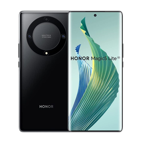 Honor Magic5 Lite 5G - 256GB Sort Mobiltelefon på tilbud