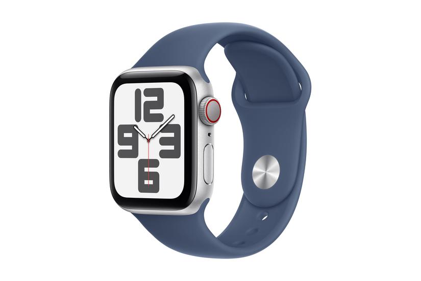 Watch Se (gps + Cellular) 2. Generation   Sølvaluminium   Smart Ur Med Sportsbånd   Denim   32 Gb fra Apple