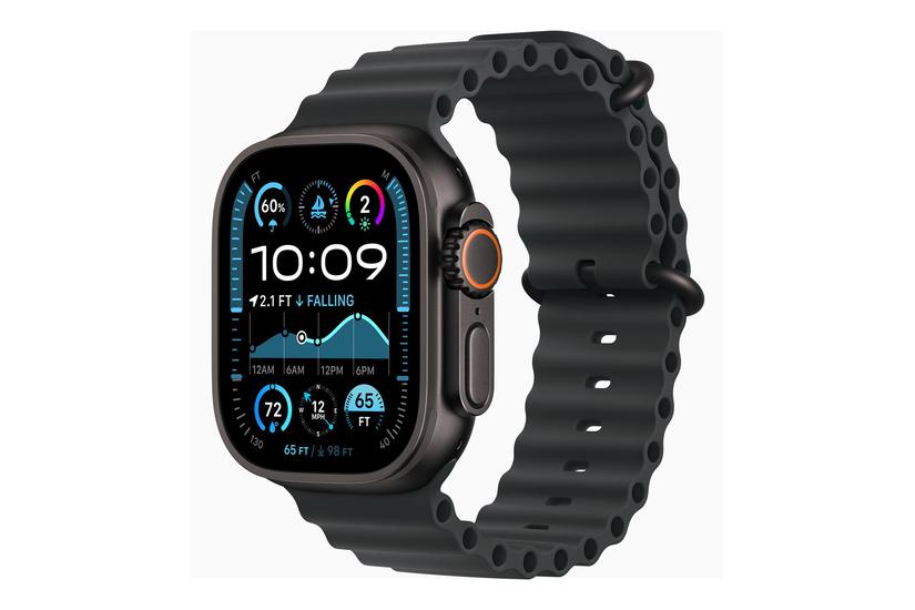Watch Ultra 2   Sort Titanium   Smart Ur Med Ocean Bånd   Sort   64 Gb fra Apple