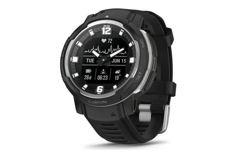 Instinct Crossover Standard Edition   Fiberforstærket Polymer   Sportsur Med Bånd   64 Mb   Sort fra Garmin